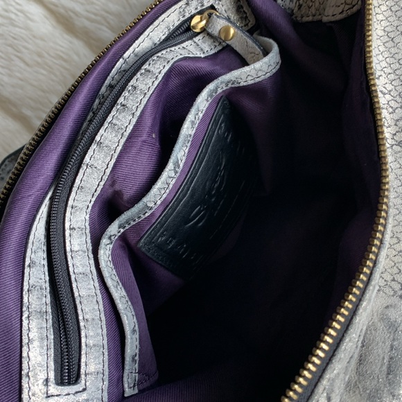 Y2K SHARIF Snakeskin reptile print LEATHER HOBO BAG Purse - Picture 13 of 14